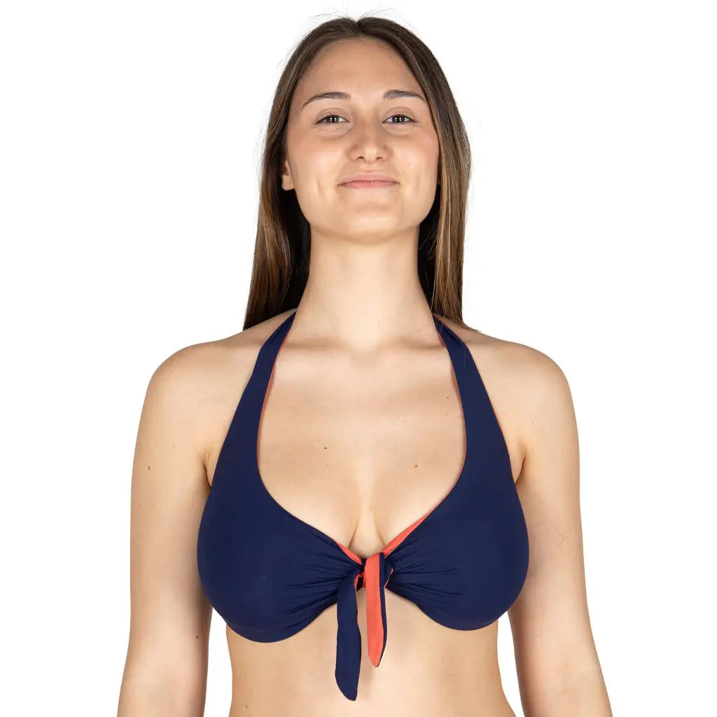 GIADAMARINA | Bikini con ferretto e slip medio double-face