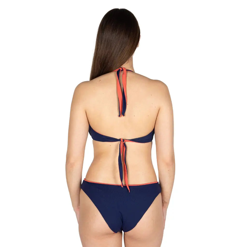 GIADAMARINA | Bikini con ferretto e slip medio double-face