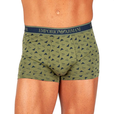 EMPORIO ARMANI | BOXER IN COTONE ELASTICIZZATO CON ELASTICO