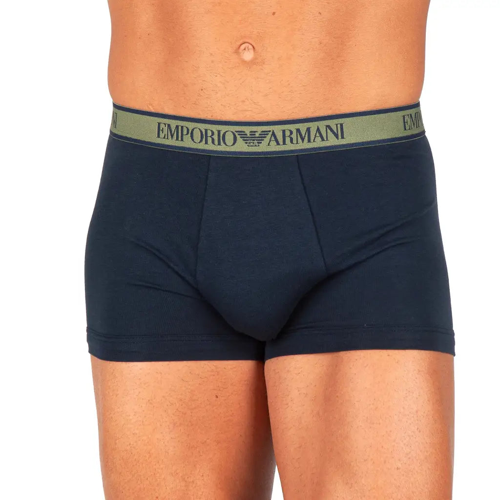 EMPORIO ARMANI | BOXER IN COTONE ELASTICIZZATO CON ELASTICO