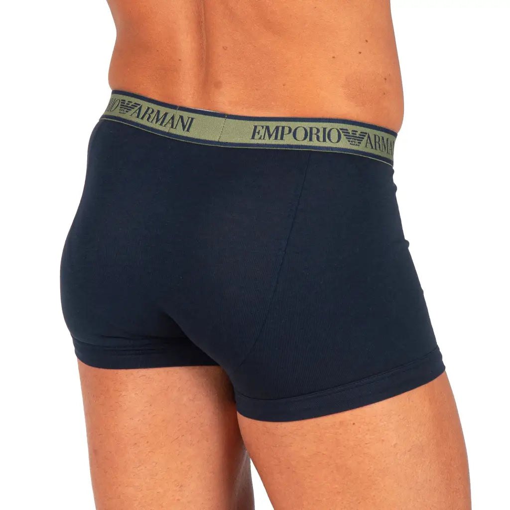 EMPORIO ARMANI | BOXER IN COTONE ELASTICIZZATO CON ELASTICO