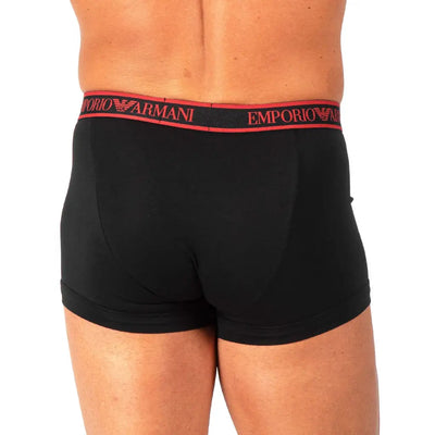 EMPORIO ARMANI | BOXER IN COTONE ELASTICIZZATO CON ELASTICO