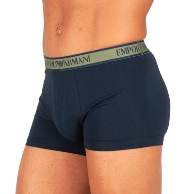 EMPORIO ARMANI | BOXER IN COTONE ELASTICIZZATO CON ELASTICO