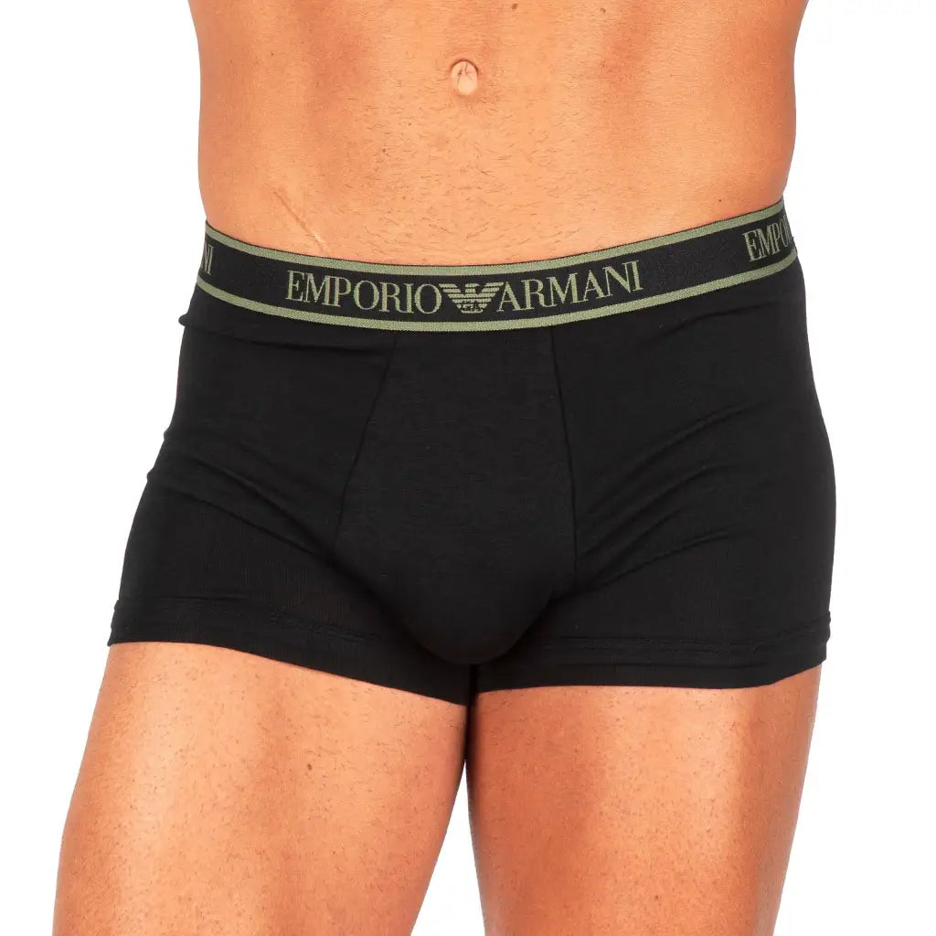 EMPORIO ARMANI | BOXER IN COTONE ELASTICIZZATO CON ELASTICO