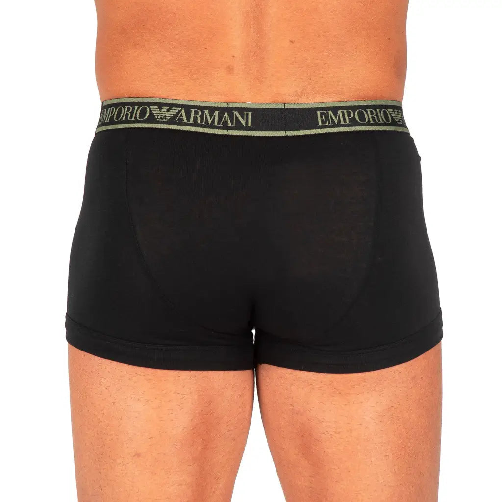 EMPORIO ARMANI | BOXER IN COTONE ELASTICIZZATO CON ELASTICO