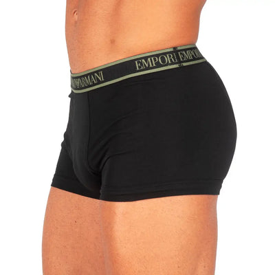 EMPORIO ARMANI | BOXER IN COTONE ELASTICIZZATO CON ELASTICO