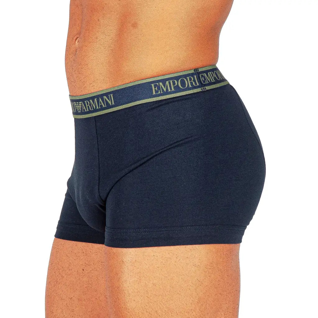 EMPORIO ARMANI | BOXER IN COTONE ELASTICIZZATO CON ELASTICO