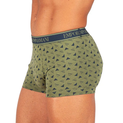 EMPORIO ARMANI | BOXER IN COTONE ELASTICIZZATO CON ELASTICO