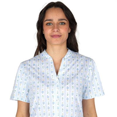 LINCLALOR | camicia da notte mezza manica aperta davanti