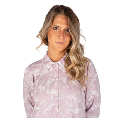 LINCLALOR | CAMICIA DA NOTTE SERAFINO CON COLLETTO E SPRONE