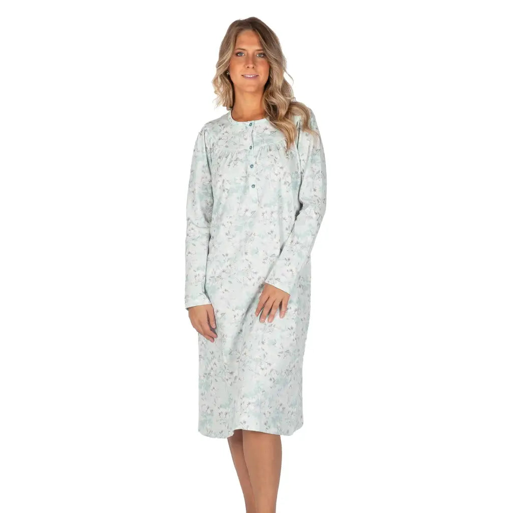 LINCLALOR | CAMICIA DA NOTTE SERAFINO CON SPRONE A AMNICA