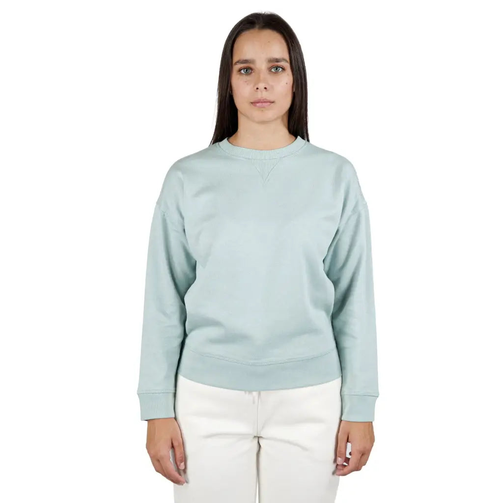 GRABS | Felpa donna paricollo oversize in cotone felpato