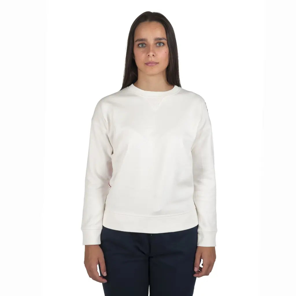 GRABS | Felpa donna paricollo oversize in cotone felpato