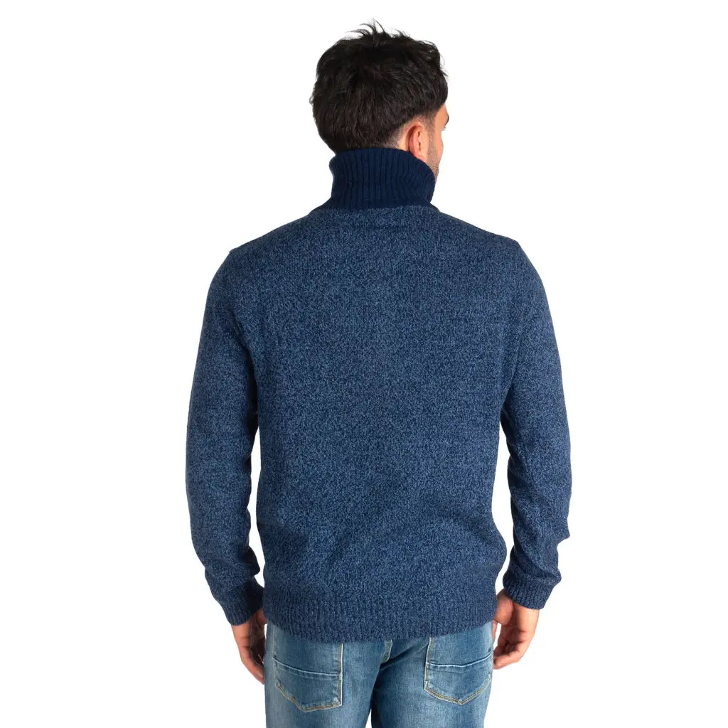 GRABS | Maglione uomo con zip in Lana moulinè | Grabs