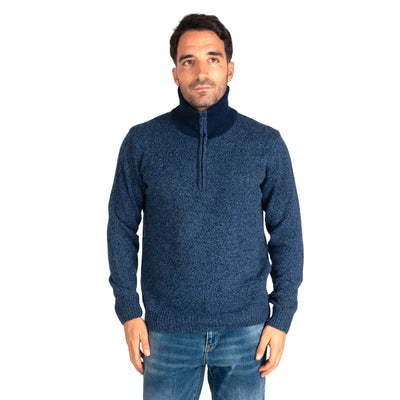 GRABS | Maglione uomo con zip in Lana moulinè | Grabs | M