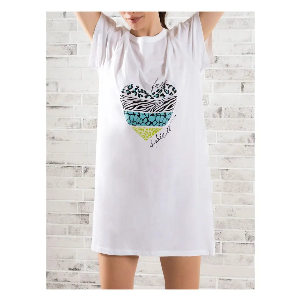 SI E’ LEI | Maxi t-shirt donna a mezza mancia in cotone