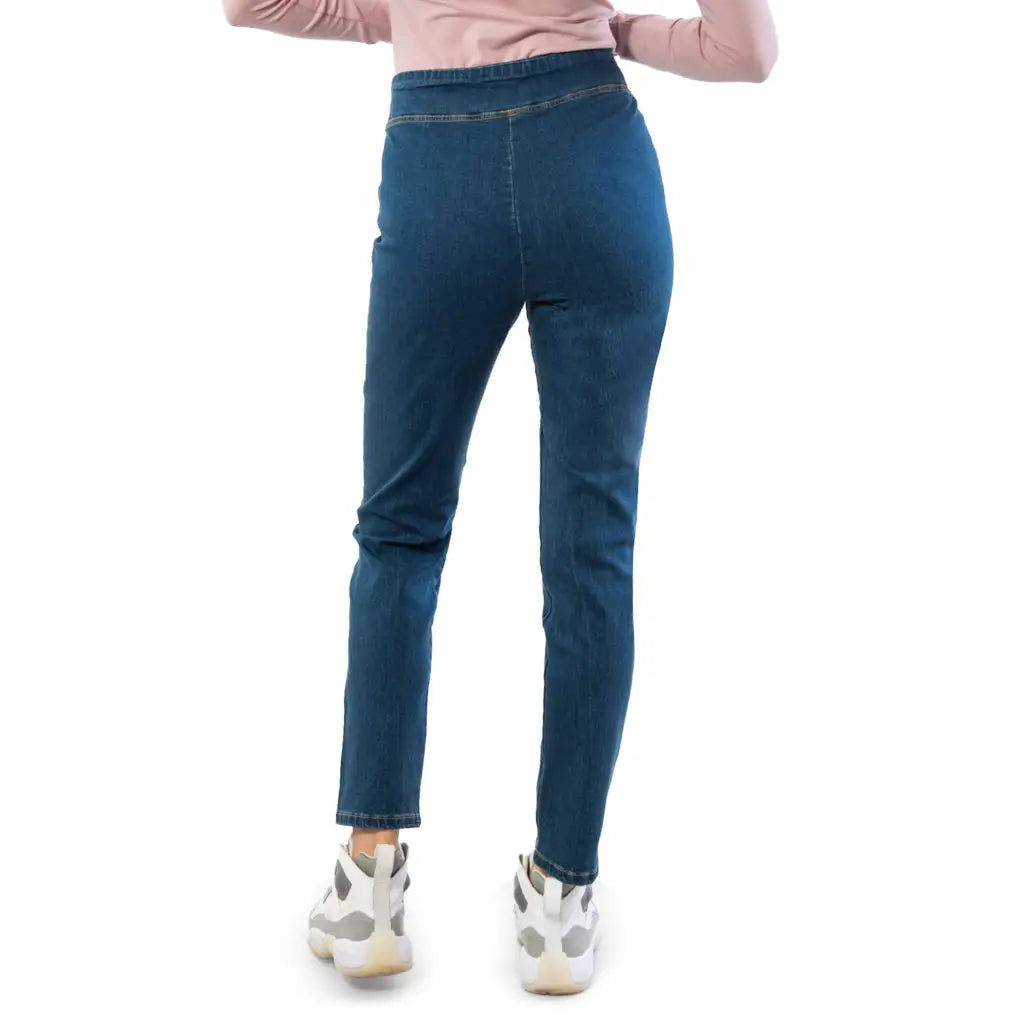 SI E’ LEI | Pantalone donna effetto jeans senza zip e senza