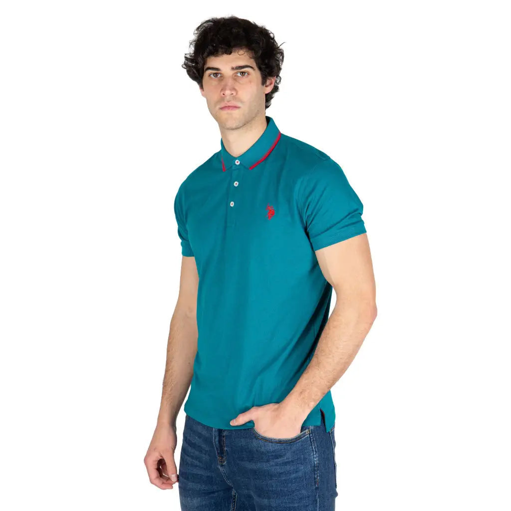 U.s. Polo assn. polo uomo a mezza manica in cotone leggero barr u.s. Polo assn. Mariotti Lab Digital Store