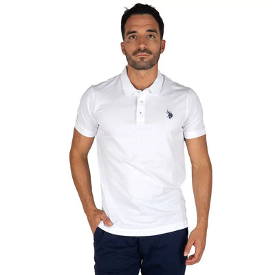 U.S. POLO ASSN. | polo uomo mezza manica in jersey