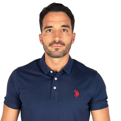 U.S. POLO ASSN. | polo uomo mezza manica in jersey