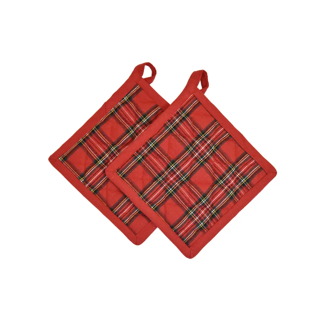 GALTEX | Set 2 presine in fantasia Tartan | Galtex | UNICA