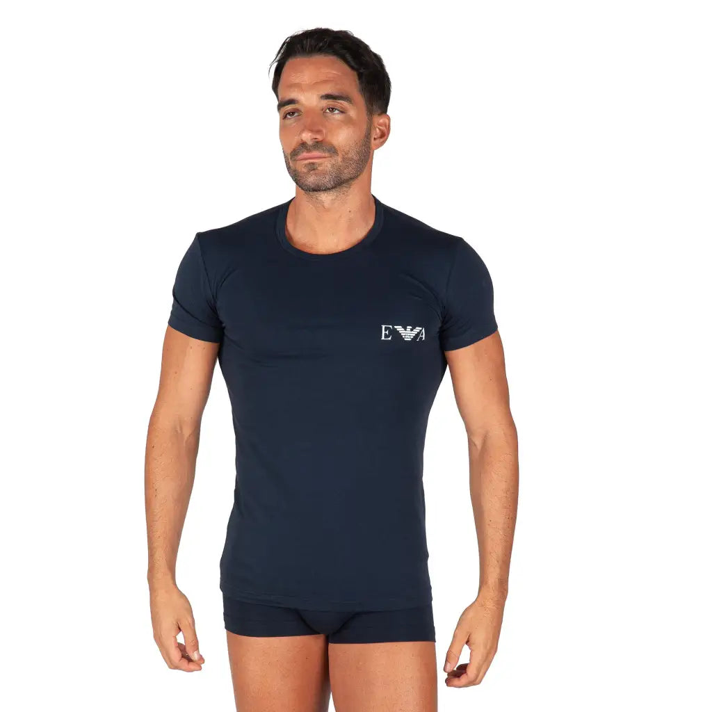 EMPORIO ARMANI | T-SHIRT UOMO A PARICOLLO A MEZZA MANICA