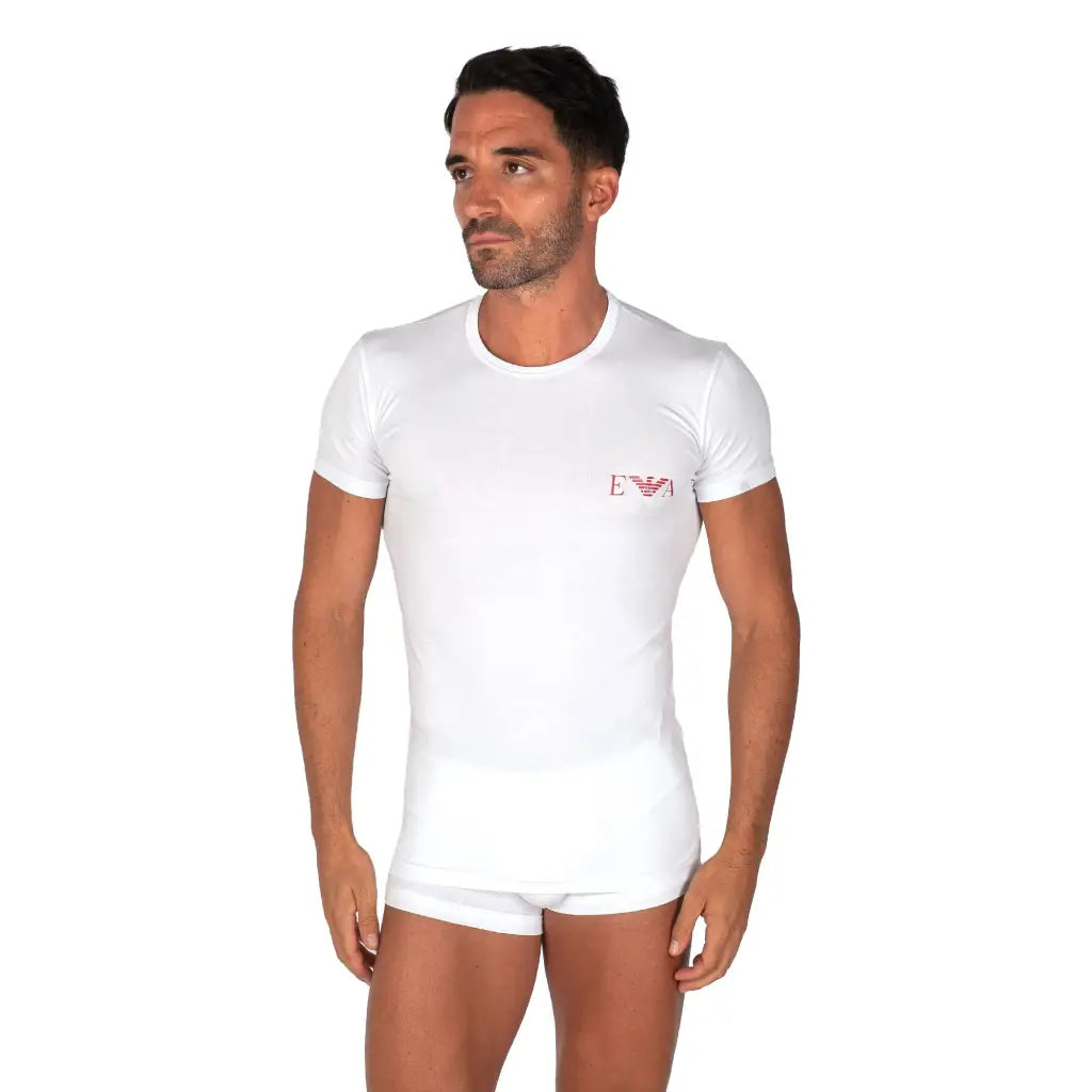 EMPORIO ARMANI | T-SHIRT UOMO A PARICOLLO A MEZZA MANICA