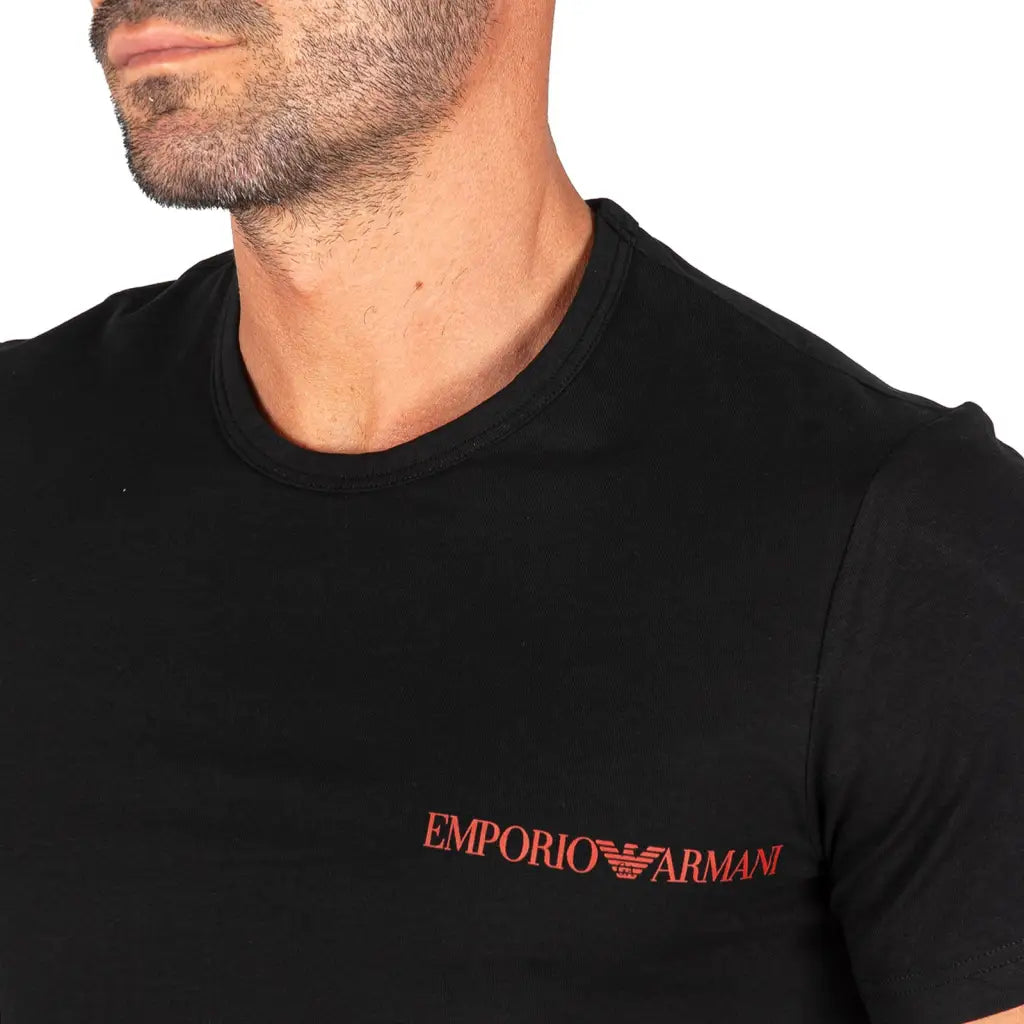 EMPORIO ARMANI | T-SHIRT UOMO A PARICOLLO A MEZZA MANICA