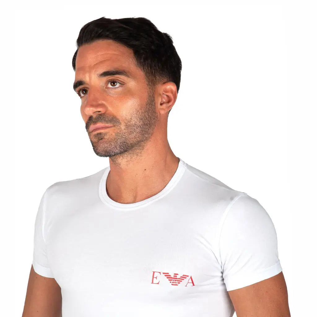 EMPORIO ARMANI | T-SHIRT UOMO A PARICOLLO A MEZZA MANICA