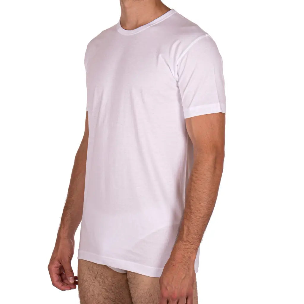 RAGNO | T-Shirt uomo mezza manica paricollo in 100% Cotone