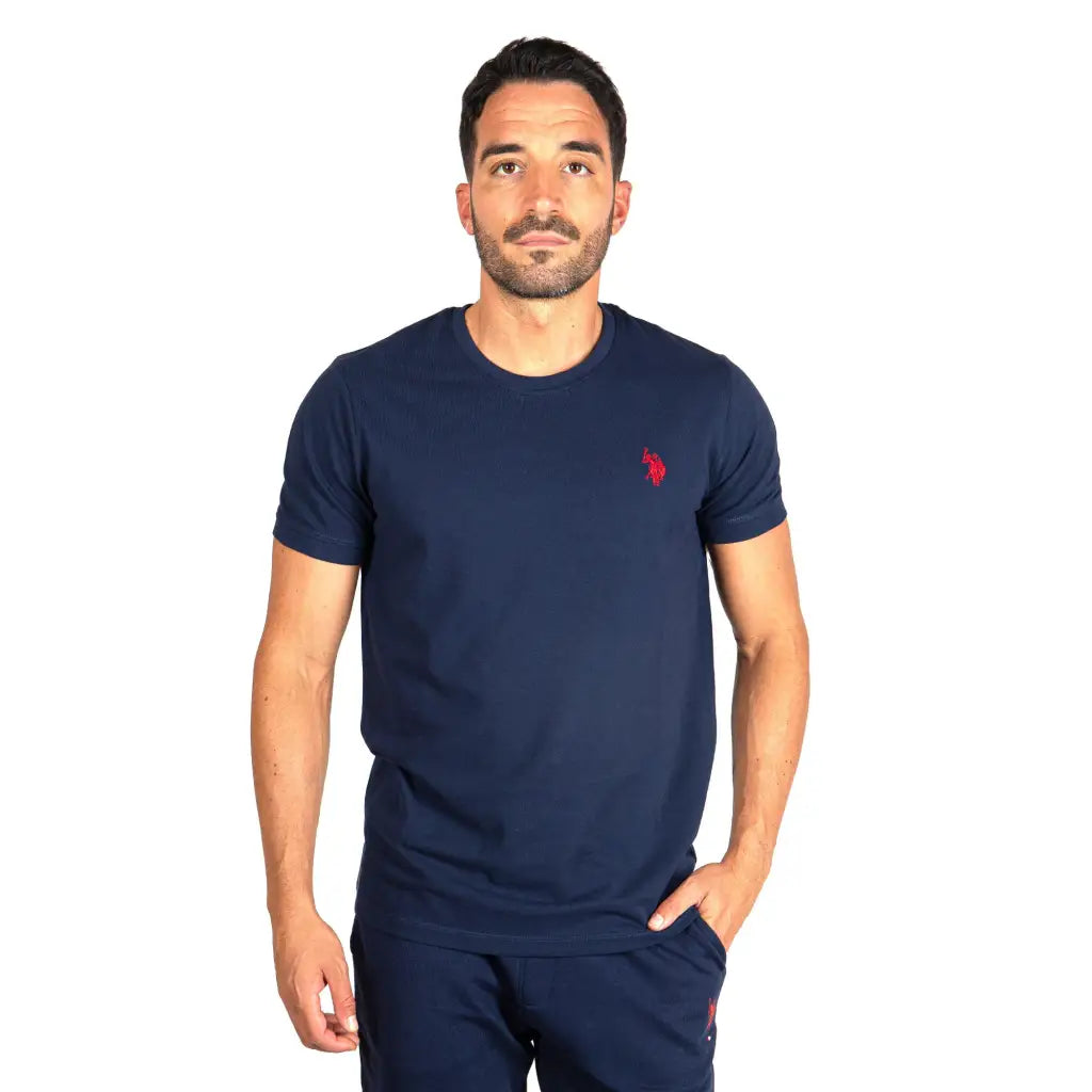 U.S. POLO ASSN. | T-shirt uomo paricollo a mezza manica