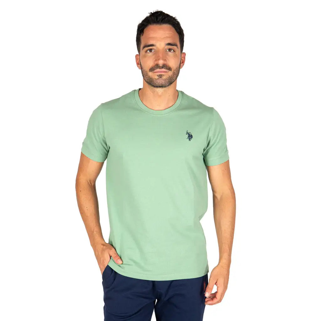 U.S. POLO ASSN. | T-shirt uomo paricollo a mezza manica