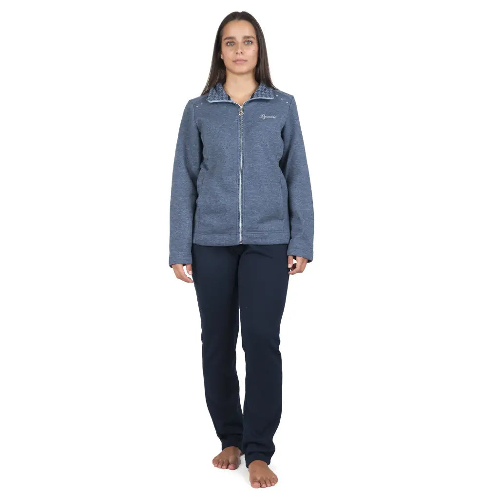 FRATELLI CAMPAGNOLO | TUTA DONNA IN COTONE FELPATO CON ZIP